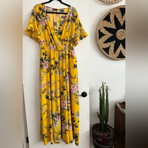 Floor length floral dress PLUS SIZE 4X
